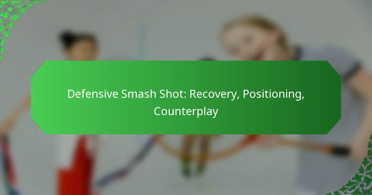 Defensive Smash Shot: Recovery, Positioning, Counterplay