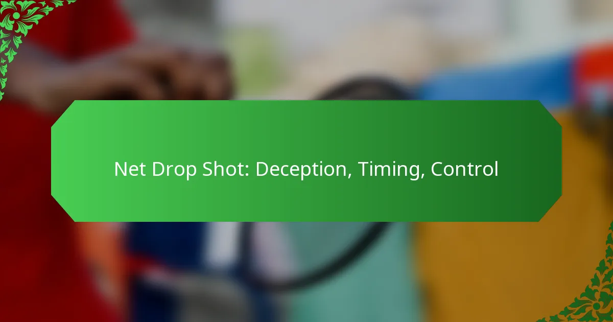 Net Drop Shot: Deception, Timing, Control